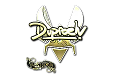 Sticker | dupreeh (Gold) | Paris 2023