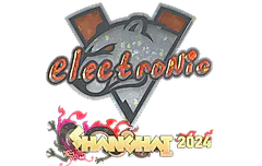 Sticker | electronic (Glitter) | Shanghai 2024