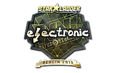 Sticker | electronic (Gold) | Berlin 2019