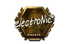 Sticker | electronic (Gold) | London 2018