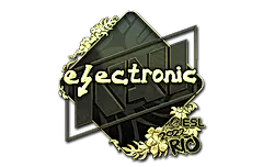 Sticker | electronic (Gold) | Rio 2022