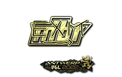 Sticker | exit (Gold) | Antwerp 2022