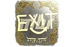 Sticker | exit (Gold) | Austin 2025