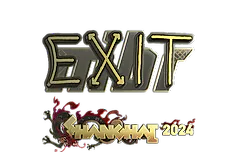 Sticker | exit (Gold) | Shanghai 2024
