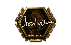 Sticker | f0rest (Gold) | London 2018