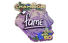 Sticker | fame (Champion) | Rio 2022