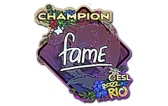 Sticker | fame (Glitter, Champion) | Rio 2022