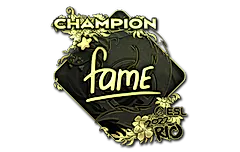Sticker | fame (Gold, Champion) | Rio 2022