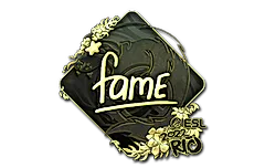 Sticker | fame (Gold) | Rio 2022