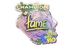 Sticker | fame (Holo, Champion) | Rio 2022