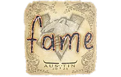Sticker | fame | Austin 2025