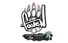 Sticker | faveN (Glitter) | Antwerp 2022