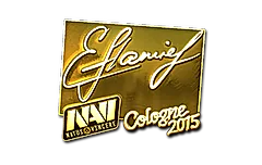 Sticker | flamie (Gold) | Cologne 2015