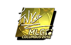 Sticker | fnx (Gold) | MLG Columbus 2016