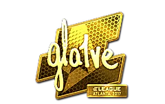Sticker | gla1ve (Gold) | Atlanta 2017