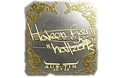 Sticker | hallzerk (Gold) | Austin 2025