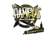 Sticker | hampus (Gold) | Stockholm 2021