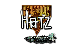 Sticker | hatz (Glitter) | Antwerp 2022