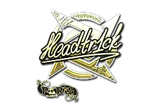 Sticker | headtr1ck (Gold) | Paris 2023