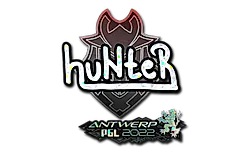 Sticker | huNter (Glitter) | Antwerp 2022