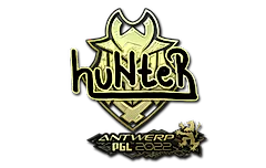 Sticker | huNter (Gold) | Antwerp 2022