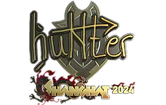 Sticker | huNter- (Gold) | Shanghai 2024