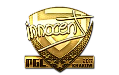 Sticker | innocent (Gold) | Krakow 2017