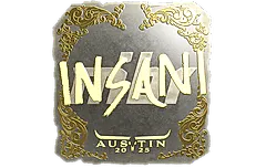Sticker | insani (Gold) | Austin 2025
