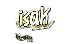 Sticker | isak (Gold) | Paris 2023