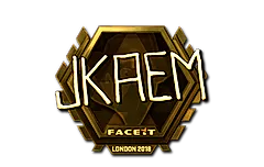 Sticker | jkaem (Gold) | London 2018