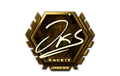 Sticker | jks (Gold) | London 2018
