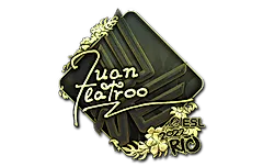 Sticker | juanflatroo (Gold) | Rio 2022