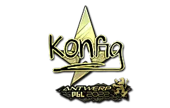 Sticker | k0nfig (Gold) | Antwerp 2022