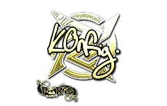 Sticker | k0nfig (Gold) | Paris 2023