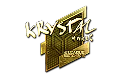 Sticker | kRYSTAL (Gold) | Boston 2018