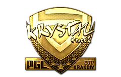Sticker | kRYSTAL (Gold) | Krakow 2017