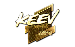 Sticker | keev (Gold) | Boston 2018