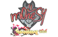 Sticker | m0NESY (Glitter) | Shanghai 2024