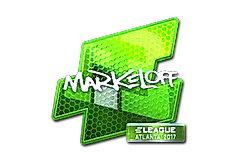 Sticker | markeloff (Foil) | Atlanta 2017