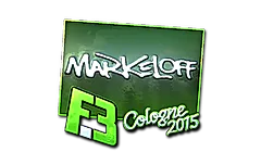 Sticker | markeloff (Foil) | Cologne 2015