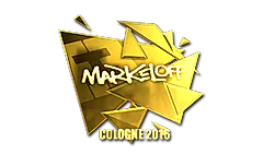 Sticker | markeloff (Gold) | Cologne 2016