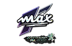 Sticker | max (Glitter) | Antwerp 2022