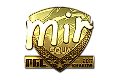 Sticker | mir (Gold) | Krakow 2017