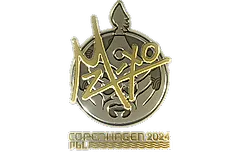 Sticker | mzinho (Gold) | Copenhagen 2024