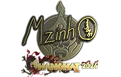 Sticker | mzinho (Gold) | Shanghai 2024