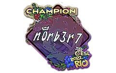 Sticker | n0rb3r7 (Glitter, Champion) | Rio 2022