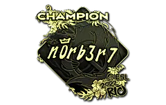 Sticker | n0rb3r7 (Gold, Champion) | Rio 2022