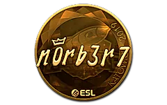 Sticker | n0rb3r7 (Gold) | Katowice 2019