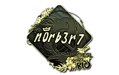 Sticker | n0rb3r7 (Gold) | Rio 2022