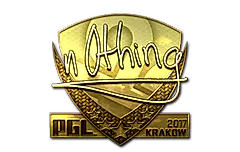 Sticker | n0thing (Gold) | Krakow 2017